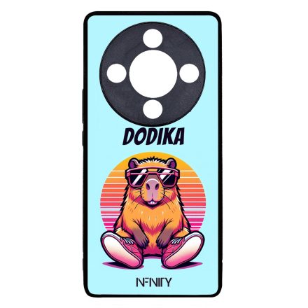 Névvel kérhető - Retro capybara Honor Magic 8 Lite tok