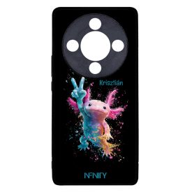Névvel kérhető - Színes Splash Axolotl Honor Magic 8 Lite tok