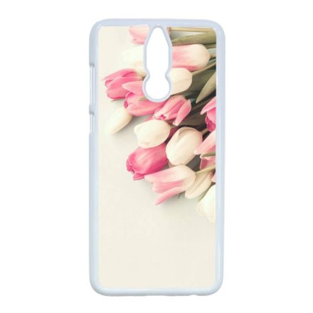 virágos tulipános tavaszi Huawei Mate 10 Lite fehér tok