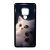 cica cicás macska macskás panda pandás Huawei Mate 20 fekete tok