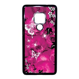 pillangó pillangós lepke lepkés Huawei Mate 20 fekete tok