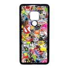 stickerbomb matricabomba Huawei Mate 20 fekete tok