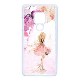 virágos fashion menyasszony párizs paris eiffel torony tavaszi Huawei Mate 20 fehér tok