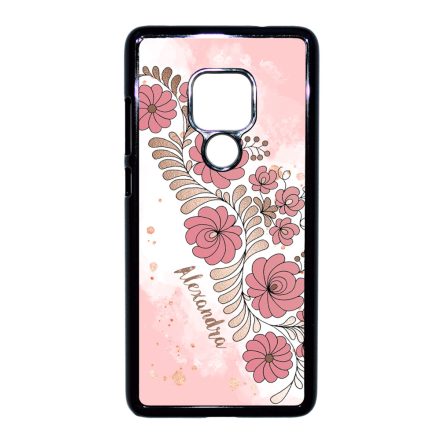 Kérd a neveddel - RoseGold Matyó magyar mintás hungarian folk Huawei Mate 20 tok