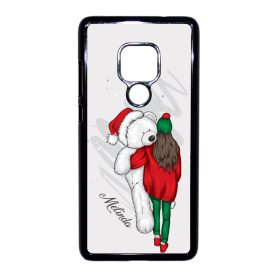 Kérd a neveddel - Lány & Maci - csajos karácsony Huawei Mate 20 tok