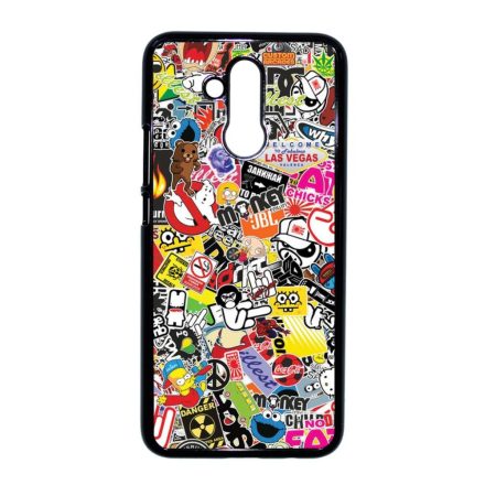 stickerbomb matricabomba Huawei Mate 20 Lite fekete tok