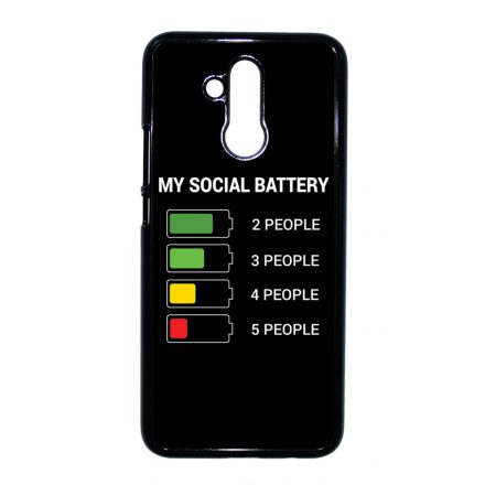 Social battery Antisocial Antiszocialis Meno Trendi Huawei Mate 20 Lite tok