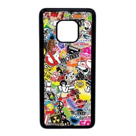 stickerbomb matricabomba Huawei Mate 20 Pro fekete tok
