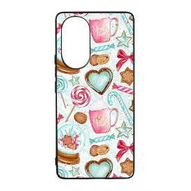 téli karácsonyi csajos mintás Huawei Nova 9 tok