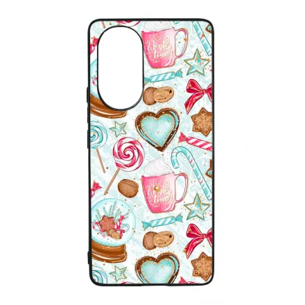 téli karácsonyi csajos mintás Huawei Nova 9 tok