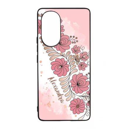 Kérd a neveddel - RoseGold Matyó magyar mintás hungarian folk Huawei Nova 9 tok