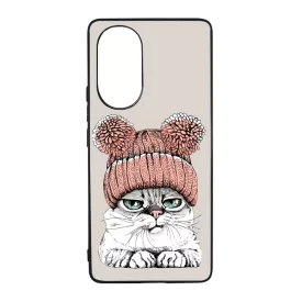 Cuki sapkás cica Huawei Nova 9 tok