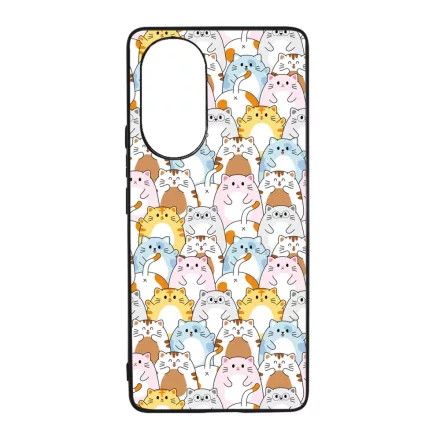 Tündéri Kawaii cica mintás Huawei Nova 9 tok