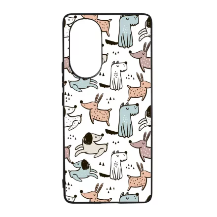 Tündéri rajzolt kutya mintás Huawei Nova 9 tok