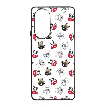 Cuki kávé és kutya mintás Huawei Nova 9 tok