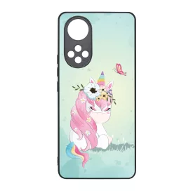 Édes unikornis és a Pillangó unicorn egyszarvú Huawei Nova 9 SE tok