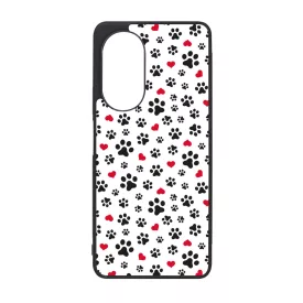 Szívecskés kutya mancs mintás Huawei Nova 9 SE tok