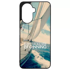 Minden nap egy új kezdet vitorlás tenger nyár Huawei Nova Y70 tok