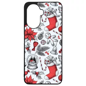 téli karácsonyi mintás textúra Huawei Nova Y70 tok