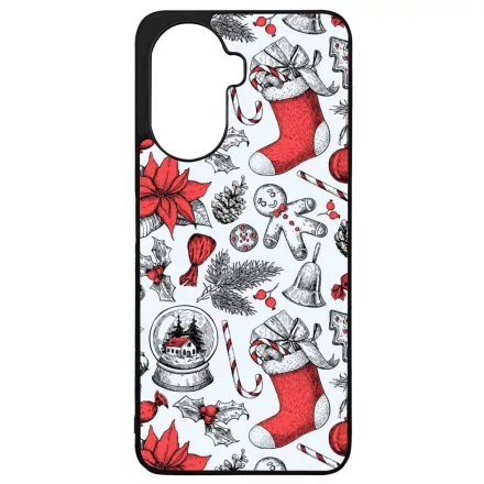 téli karácsonyi mintás textúra Huawei Nova Y70 tok