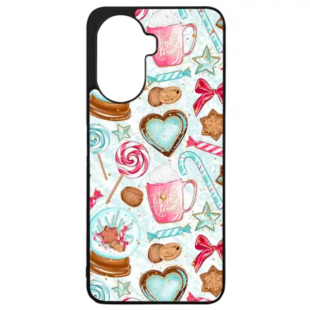 téli karácsonyi csajos mintás Huawei Nova Y70 tok