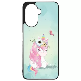 Édes unikornis és a Pillangó unicorn egyszarvú Huawei Nova Y70 tok