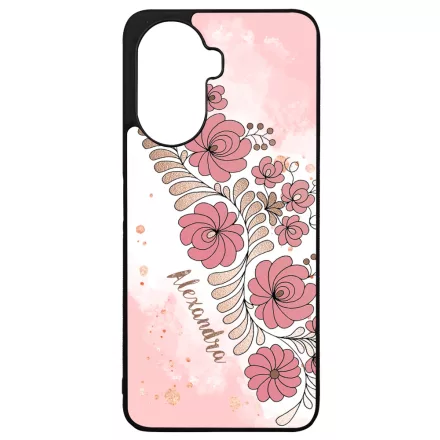 Kérd a neveddel - RoseGold Matyó magyar mintás hungarian folk Huawei Nova Y70 tok