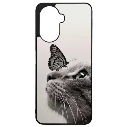 Cica és Pillangó - macskás Huawei Nova Y70 tok