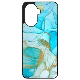 Ocean Blue Gold marvanyos marvany mintas Huawei Nova Y70 tok