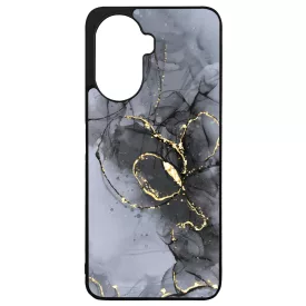 Golden Black marvanyos marvany mintas hatás Huawei Nova Y70 tok