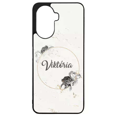 marble marvany mintas Rozsa viragos Huawei Nova Y70 tok