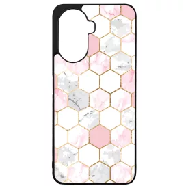 Geometric Rose Gold marvanyos marvany mintas Huawei Nova Y70 tok