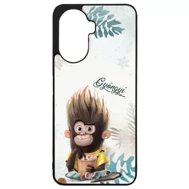 Kávés Maki - Téli mintás Huawei Nova Y70 tok