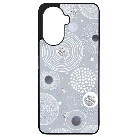 Gyönyörűséges Ezüstös téli mintás Huawei Nova Y70 tok