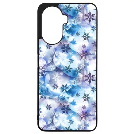 Téli Szépséges Hópihe mintás Huawei Nova Y70 tok