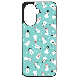Cuki hóember mintás - Téli mintás Huawei Nova Y70 tok