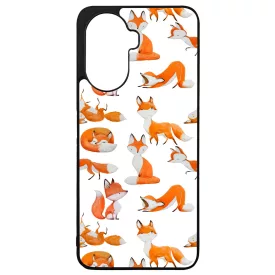 Rajzolt Róka mintás Huawei Nova Y70 tok