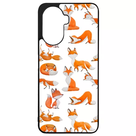 Rajzolt Róka mintás Huawei Nova Y70 tok