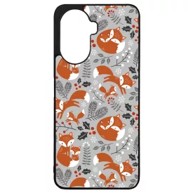 Szépséges téli róka mintás Huawei Nova Y70 tok