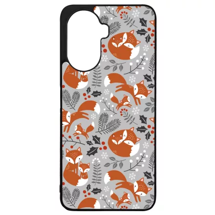 Szépséges téli róka mintás Huawei Nova Y70 tok