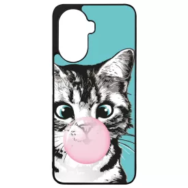 Bubble Cat - cica mintás Huawei Nova Y70 tok