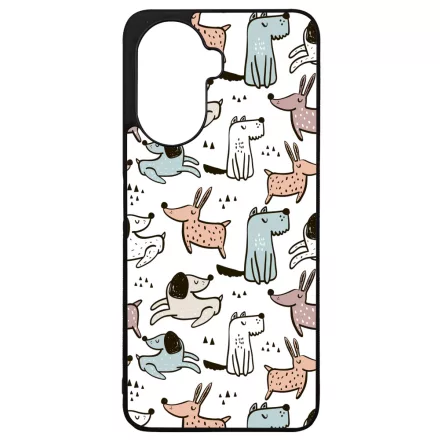 Tündéri rajzolt kutya mintás Huawei Nova Y70 tok