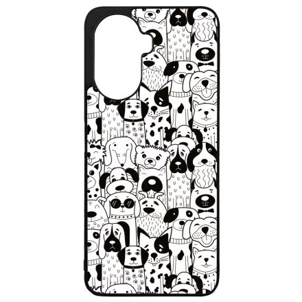 Aranyos kutya mintás Huawei Nova Y70 tok