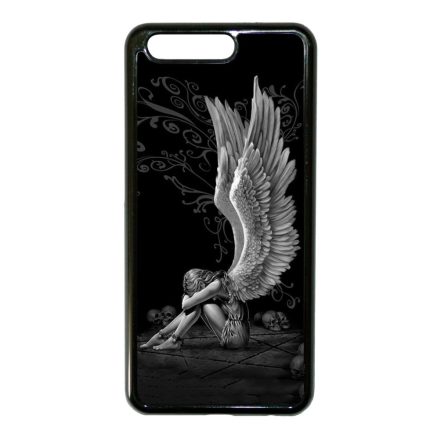 angyal angyalos fekete bukott Huawei P10 fekete tok