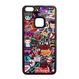 Stranger things matricabomba stickerbomb Huawei P10 Lite fekete tok