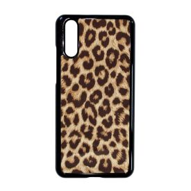 leopárd minta mintás Huawei P20 fekete tok