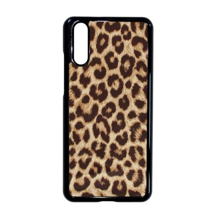 leopárd minta mintás Huawei P20 fekete tok