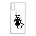 kapaszkodó macska macskás cica cicás Huawei P20 fehér tok