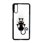 kapaszkodó macska macskás cica cicás Huawei P20 fehér tok