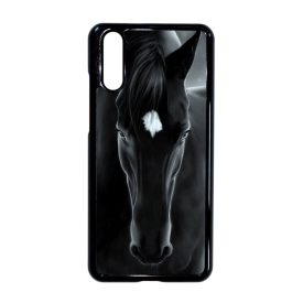lovas fekete ló Huawei P20 fekete tok